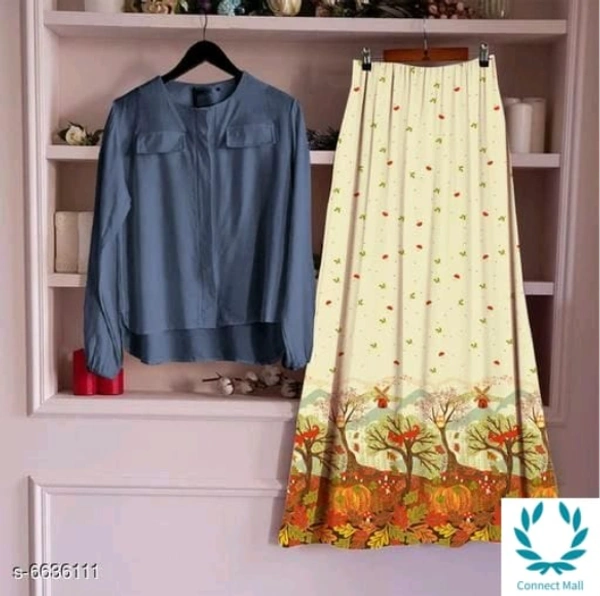 Stylish Women's Top & Bottom Sets - M , Top Fabric:Rayon, Bottom Fabric:Rayon, Multipack : 1